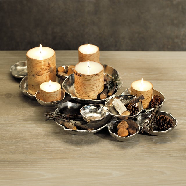 Cluster of Twelve Silver Serving Bowls- Round