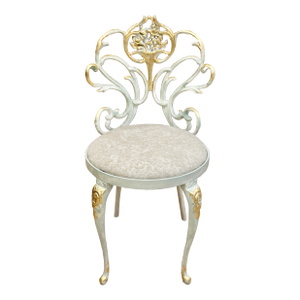 Vintage Iron French Boudoir Chair