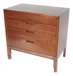 Mount Airy Janus Mid Century Walnut Lowboy Dresser
