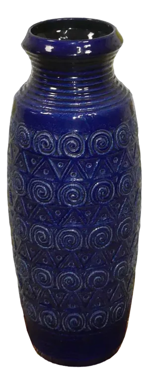 Model 721/52 Relief Floor Vase in Ceramic from Jasba, 1970s