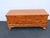 Traditional Early 1900s Lane Solid Cedar Hope Chest Blanket Trunk Bench 6586 For Sale - Image 3 of 18