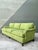 Baker Furniture Company Vintage Baker Chartreuse Roll Arm Sofa For Sale - Image 4 of 12