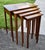 Inlaid Mahogany Nesting Tables Vintage Set of 4 Stacking Tables For Sale - Image 13 of 18