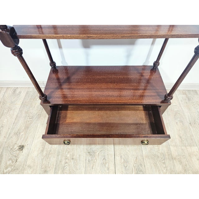 20th Century Classic Mahogany Shelf, England For Sale - Image 18 of 18
