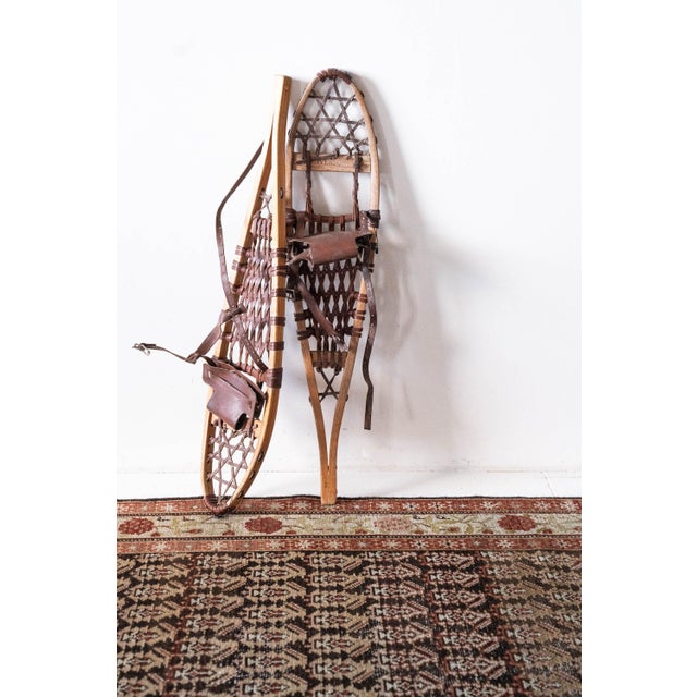 Antique Runner Rug c1930 One-of-a-Kind Dimensions: 3' x 15'10" Colors: Maroon, black, rose, taupe, sand Material: Wool,...