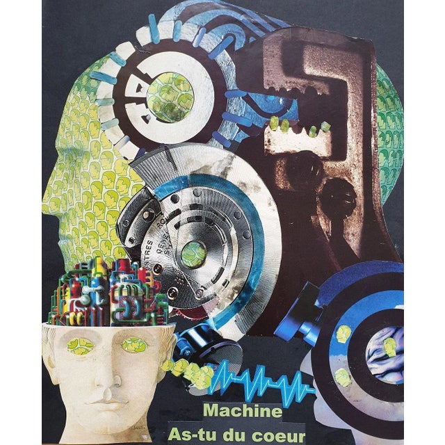 1990s Elisa Casbas, Machine As Tu Du Coeur, 2018, Paper For Sale - Image 5 of 5