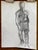 Contemporary Original Charcoal Life Drawing, "Step Forward", Male Figure For Sale - Image 3 of 4