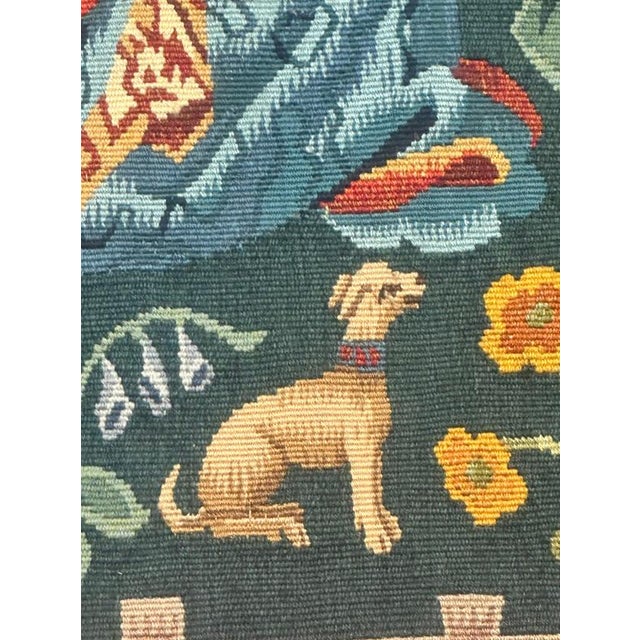 Mid-Century French Handwoven Wool Aubusson Tapestry, 1940s For Sale - Image 10 of 18