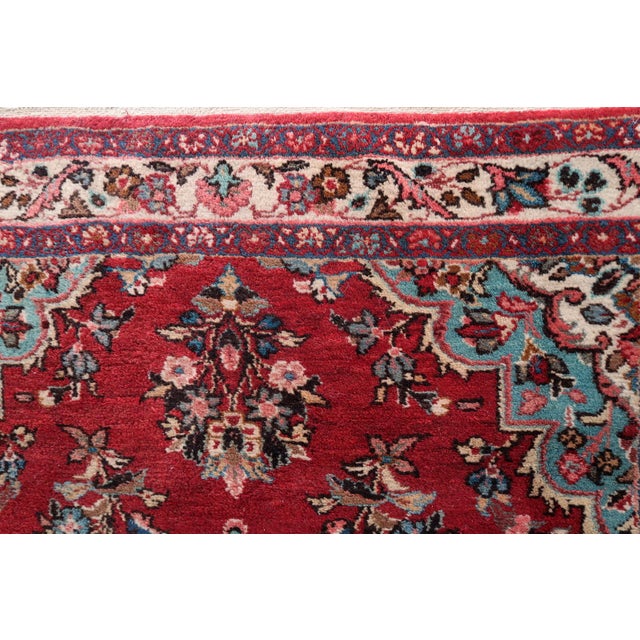 1950s, Handmade Vintage Persian Malayer Rug 4.2' X 6.4' For Sale - Image 4 of 13