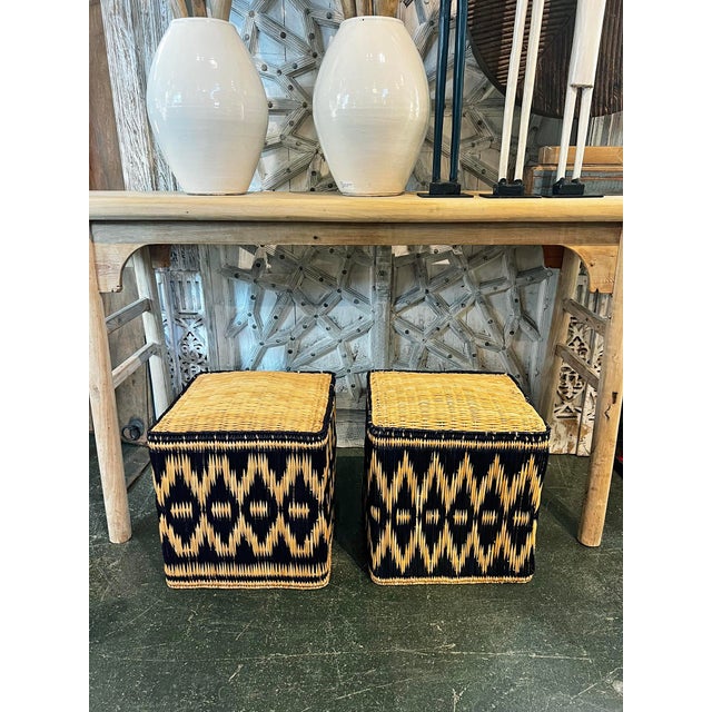 Vintage Kuba Cube Stool For Sale - Image 11 of 11