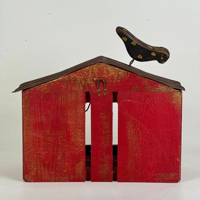Vintage "Christmas for the Birds" Bird House From the American Folk Art Museum, New York City For Sale - Image 9 of 11
