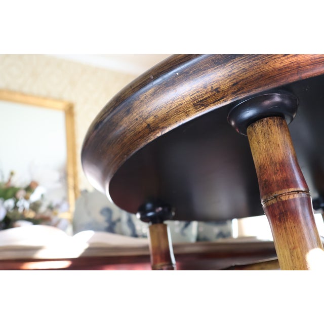 Vintage John-Richard Chinoiserie Golden Pheasant Faux-Bamboo Tray Table For Sale - Image 14 of 18
