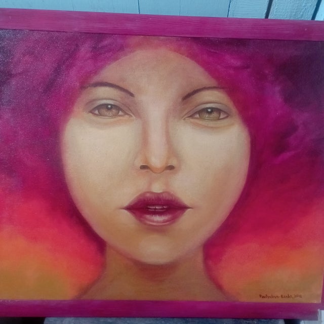 Zoriana Pavlyshyn Summer Girl – Original Oil Painting on Canvas, Modern Realism Art Woman For Sale - Image 4 of 7
