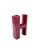 Space Age Red H Letter Shaped Ceramic Solifleur Vase, Marcel Radureau Ca. 1970 For Sale - Image 6 of 13