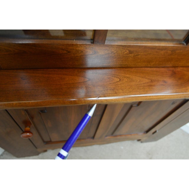 Wood Stickley Cherry Corner Cabinet For Sale - Image 7 of 10