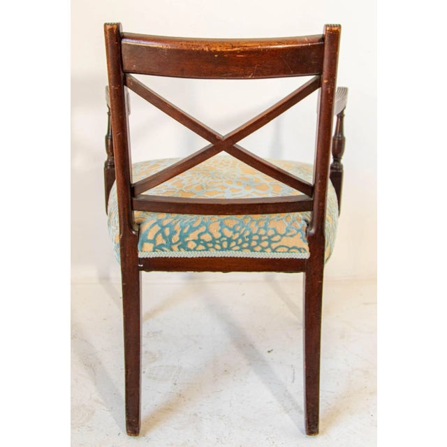 Mid 20th Century Vintage Carved Wood Side Chair Hollywood Regency English Style For Sale - Image 5 of 13