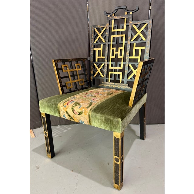 This chair is a authentic reproduction, commissioned by Ann Getty, who had some of her most iconic pieces of Antiques...