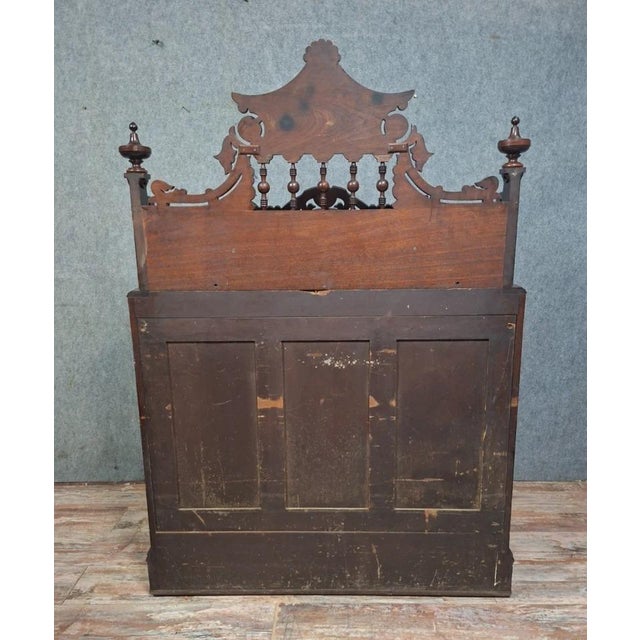 Neo-Gothic Art Harmonium in Carved Walnut For Sale - Image 11 of 12