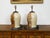 Pair of 1880s English Stoneware with Coat of Arms Made into Wired Table Lamps For Sale In Atlanta - Image 6 of 8