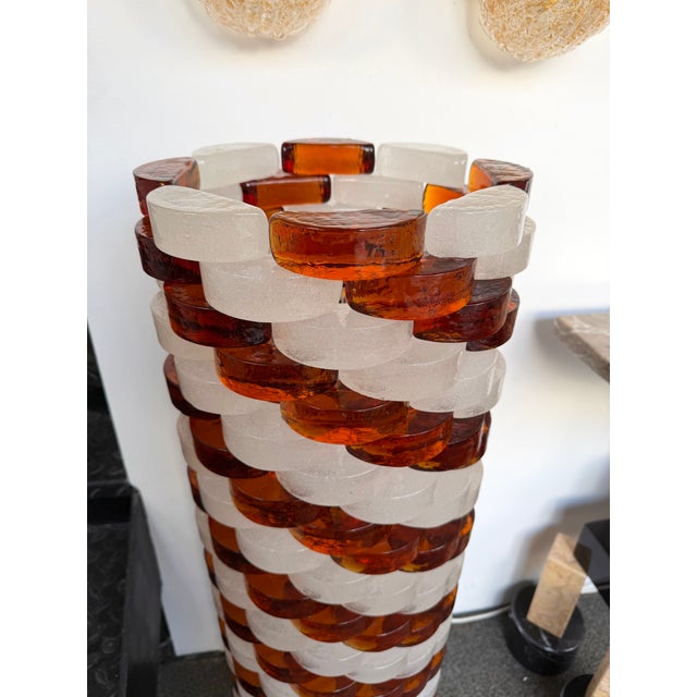 Mid-Century Modern Mid-Century Modern Glass Cube Tower Floor Lamp by Poliarte, Italy, 1970s For Sale - Image 3 of 13