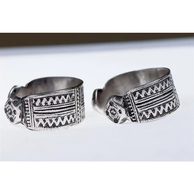 Late 20th Century Late 20th Century Tribal Silver Tuareg Bracelet For Sale - Image 5 of 9