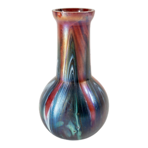Early 20th Century Bohemian Loetz Style Art Glass Vase