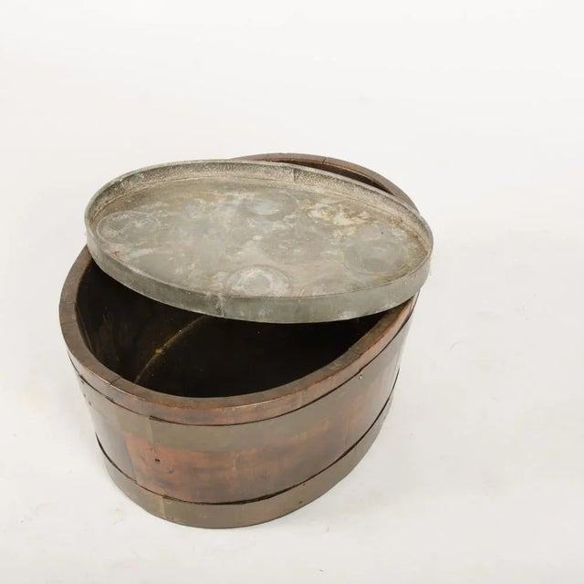 English Oval Oak & Brass Planter, C. 1870. For Sale In Philadelphia - Image 6 of 10