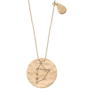 Own Your Story Libra Astrological Pendant in Rose Gold For Sale