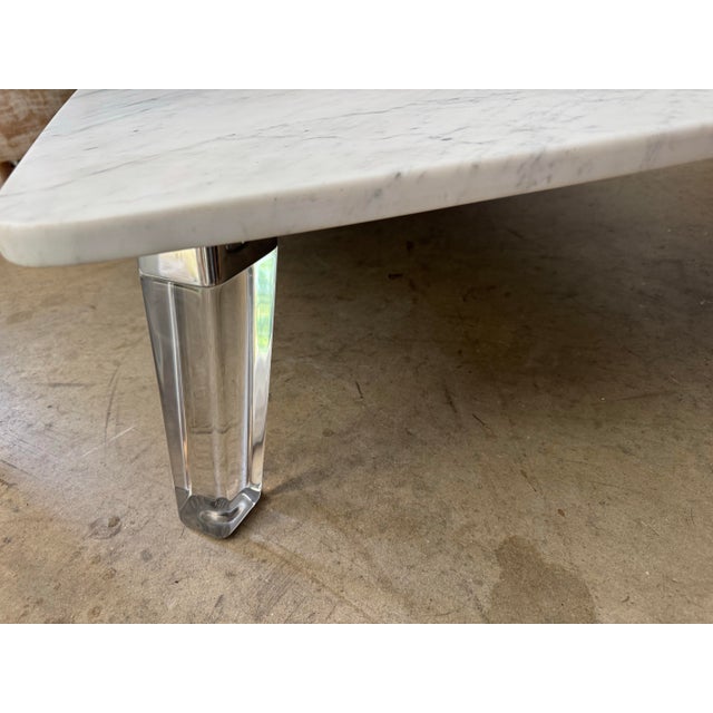 Tirreno Carrara Marble Cocktail Table by Paola Navone for Baker Furniture For Sale In Greenville, SC - Image 6 of 10