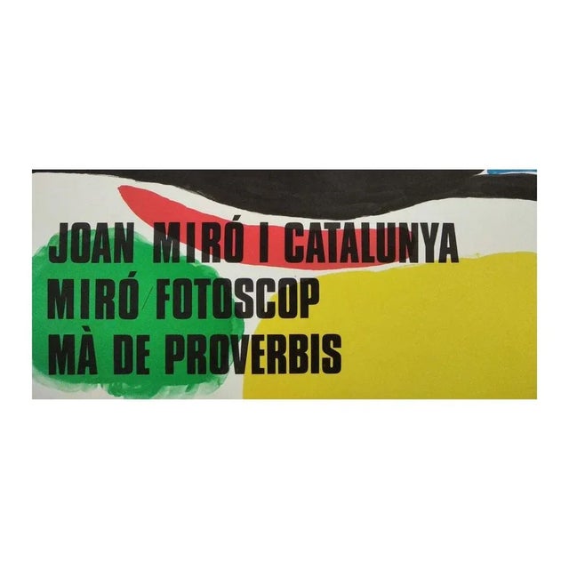 Joan Miro, Tres Libres Poster, 1970, Lithograph, Framed For Sale - Image 6 of 7