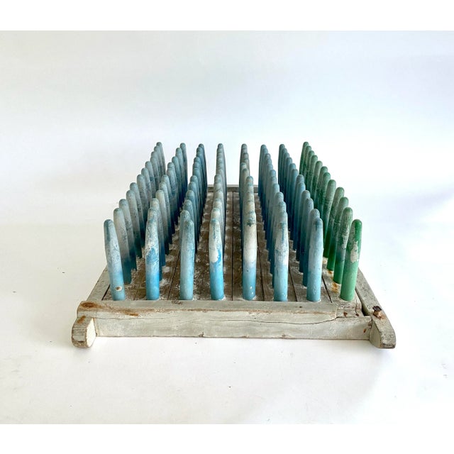 Mid 20th Century Vintage Aqua Balloon Mold Wall Sculpture For Sale - Image 5 of 8