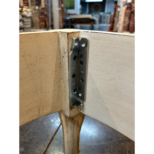 Italian Hand Painted and Hand Carved Custom Size Bedframe For Sale In Dallas - Image 6 of 12