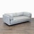 This BluDot 3-seat sofa is stylish and comfortable, featuring a clean, modern design with soft light grey fabric. The...