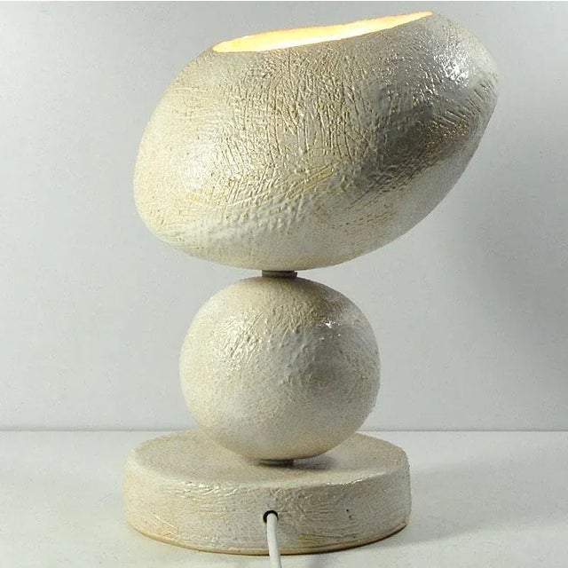 Ceramic Brutalist Pottery Light Sculpture by Joanna Wysocka, 2000s For Sale - Image 7 of 11