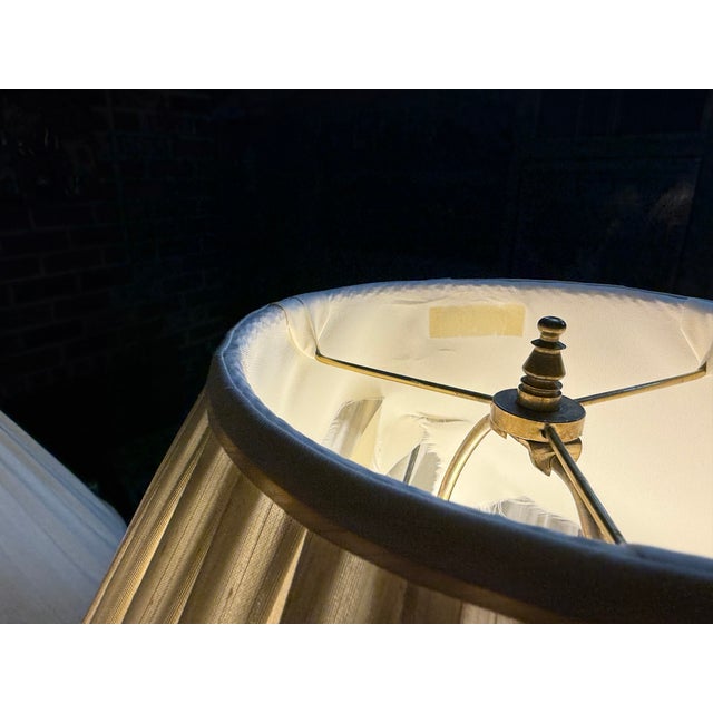 The American School 1990s Lenox Iris Table Lamps - a Pair For Sale - Image 3 of 15