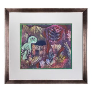 Paul Klee Tropical Twilight Lithograph 1946 Limited Edition Coa Custom Frame For Sale