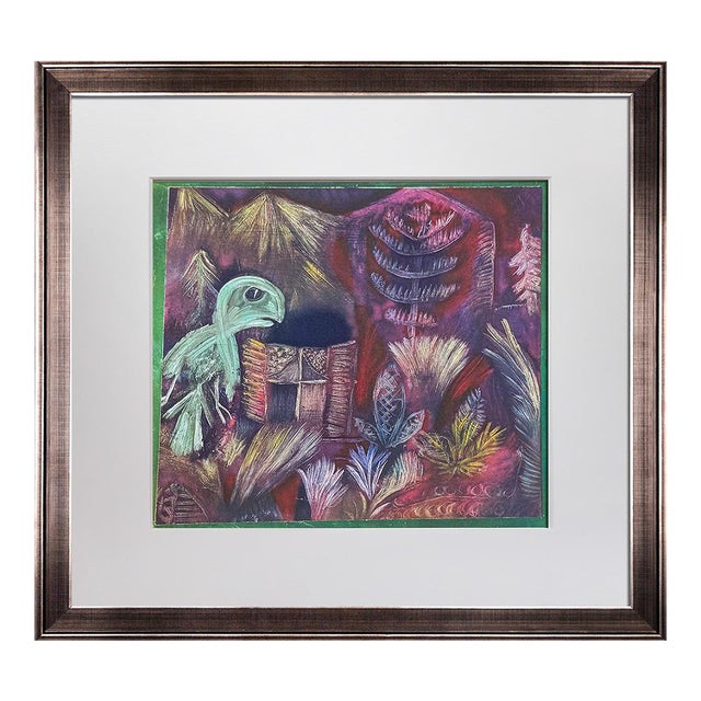 Paul Klee Tropical Twilight Lithograph 1946 Limited Edition Coa Custom Frame For Sale