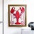 Original Lobster Painting in Ornate Gold Studded Frame, Oil on Canvas, 13" X 16" by Tatiana Duperault For Sale - Image 4 of 5