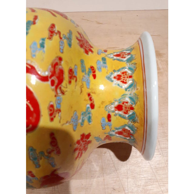 Late 19th Century Chinese Porcelain Famille Rose Qilin Vase For Sale In Portland, OR - Image 6 of 8