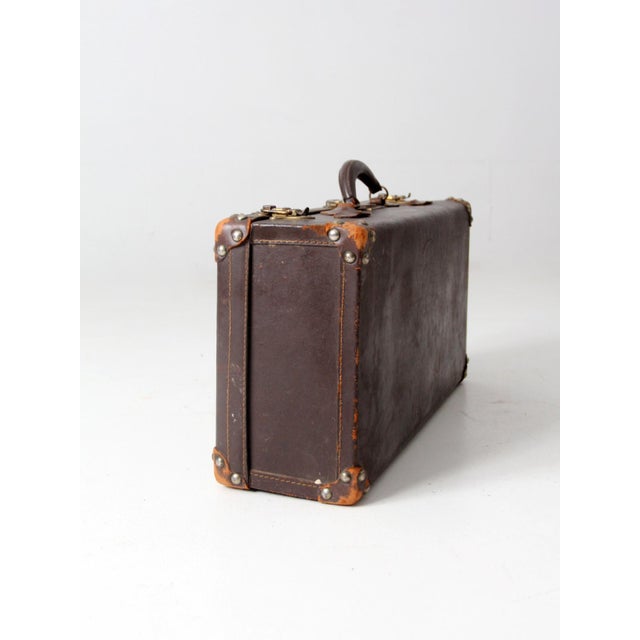 Vintage Brown Leather Luggage Chairish