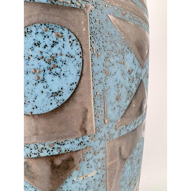 Brutalist Ankara Floor Vase by Heinz Siery for Carstens Tönnieshof, 1960s For Sale - Image 6 of 18