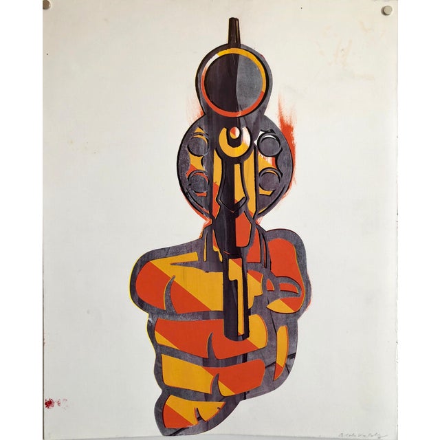 Aldo Valdez, Street Art Mixed Media Painting "Bang" Graffiti Style California Latino Artist, 2003-2006 For Sale