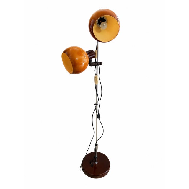 1970s Large Space Age Hungarian Double Floor Lamp from Szarvasi, 1970s For Sale - Image 5 of 10