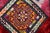 Red Vintage Embroidered Uzbek Wall Hung Patchwork Tapestry, 1920s For Sale - Image 8 of 14