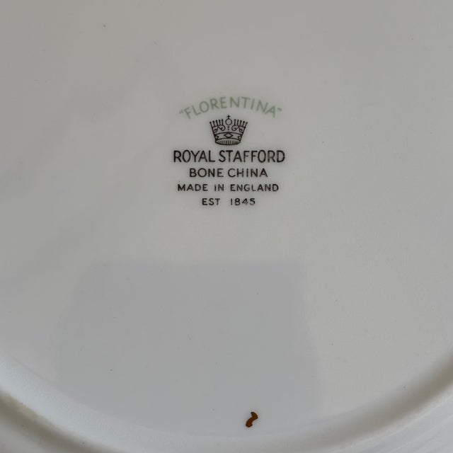 Vintage English Bone China Decorative Dessert Plate For Sale - Image 11 of 13