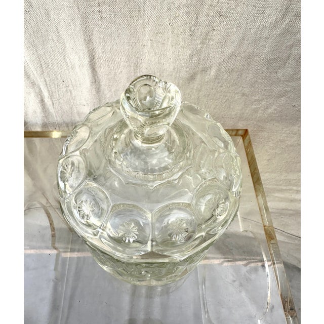 Le Smith Moon & Stars Clear Jardiniere/Candy Dish, perfect on a side table or coffee table. 8in h x 6in w 4.5in h dish...