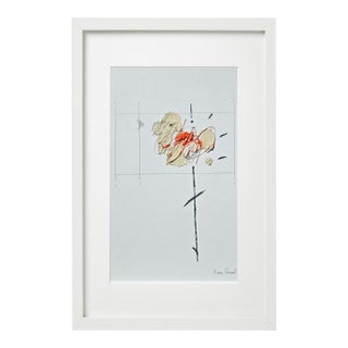 Framed Organic Modern Original Flower Painting by Diane Grant For Sale