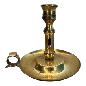 Antique English Brass Chamberstick