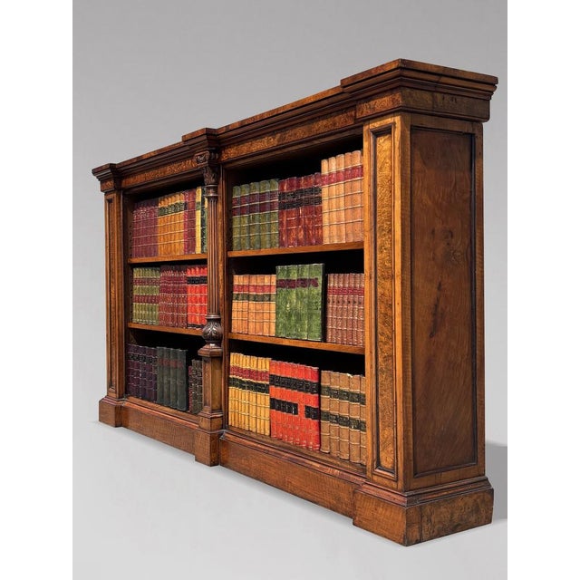 Antique William IV Burr Walnut Bookcase, 1840 For Sale - Image 4 of 16