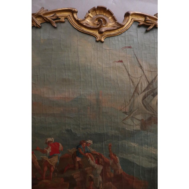 Wood Trumeau Mirror, 18th Century For Sale - Image 7 of 16